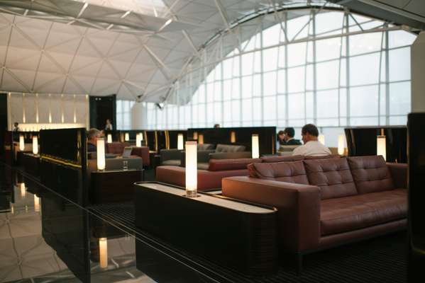 Cathay Pacific first-class lounge