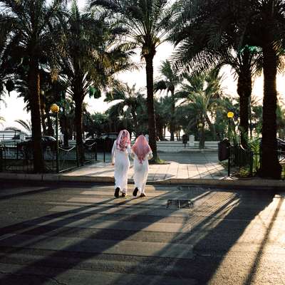 Locals take a stroll near Aqaba’s waterfront 