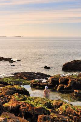 Dip in a natural pool