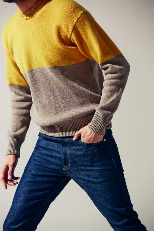 Jumper by Country Of Origin from Ships, jeans by MisterGentleman from The Contemporary Fix