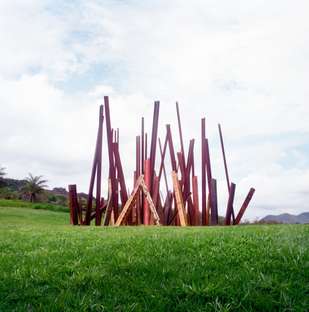 An installation by American artist Chris Burden at Inhotim