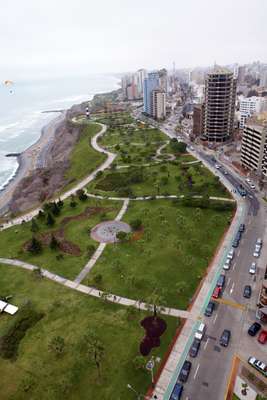 Malecon park in Lima’s Miraflores district
