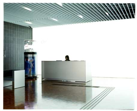 Lobby of Morisawa’s new HQ in Osaka