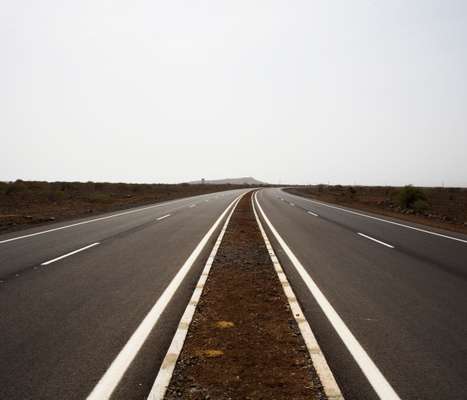 A new road built with a loan from the Millennium Challenge Account