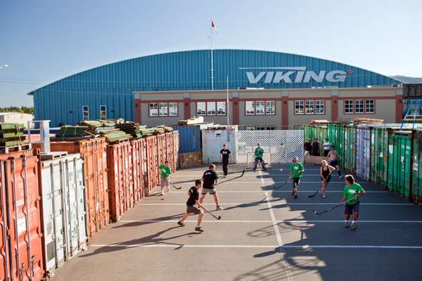 Daily hockey games between Viking Air employees