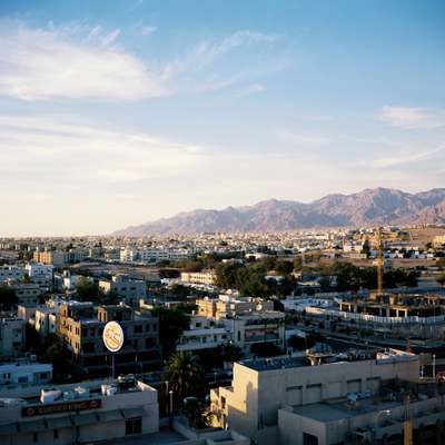 Bird’s-eye view of the city 