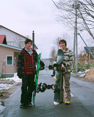 Local snowboarders 