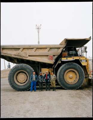 Workers at Baganuur Mine, Mongolia’s largest coal mine started by the USSR in 1978
