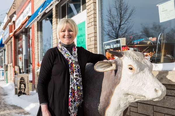 Cindy Salo, owner of Bay Meats Butcher Shop in the heart of the Finnish district