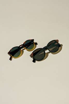 Sunglasses (left to right) by A Kind of Guise,  by Ermenegildo Zegna