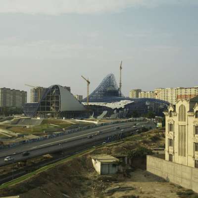 Zaha Hadid’s Heydar Aliyev centre under construction