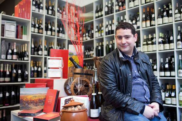 Dani Corman at his store, Essencia