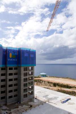 One of four residential towers at Emerald Oceanview Park