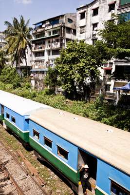 Train near Scott Market