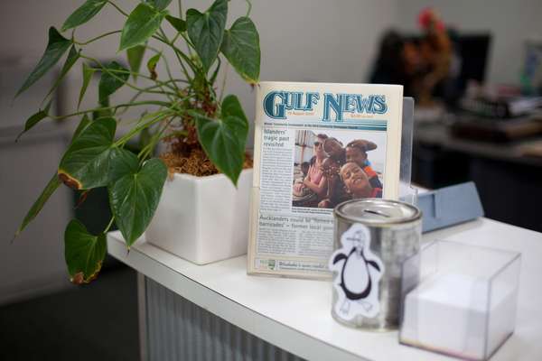 ‘Gulf News’ on the office’s front desk