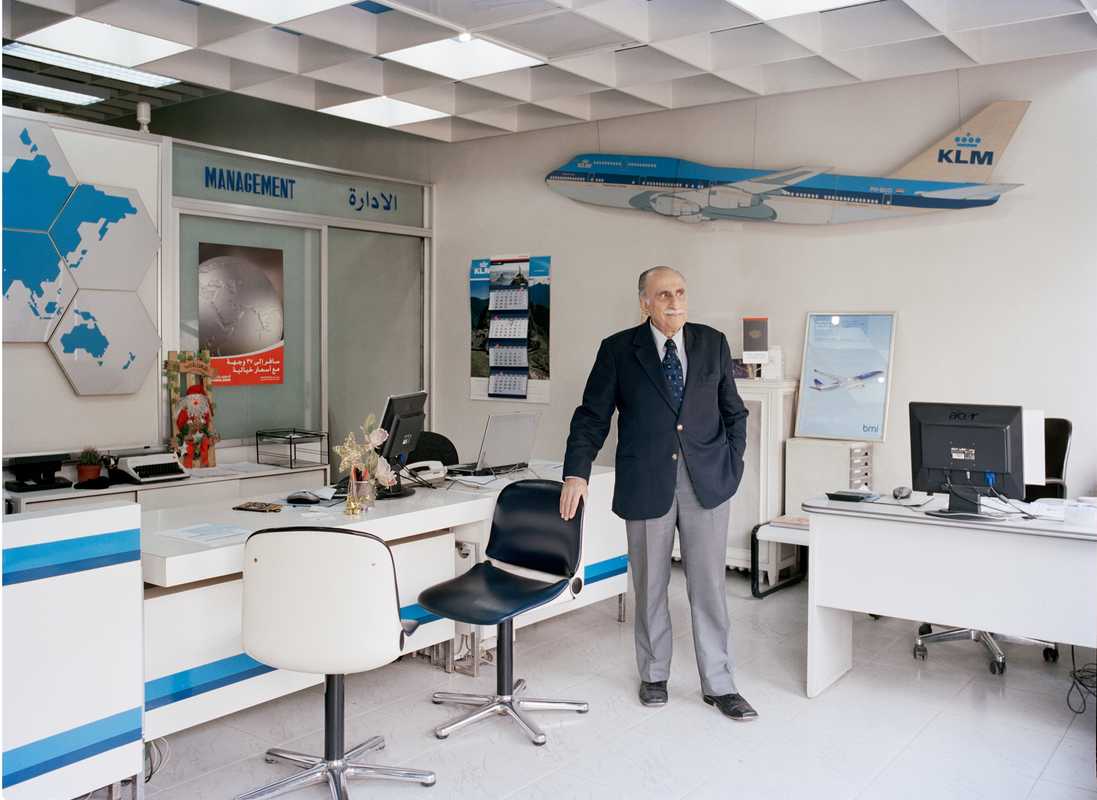 KLM agent Fuad Hilal in his office