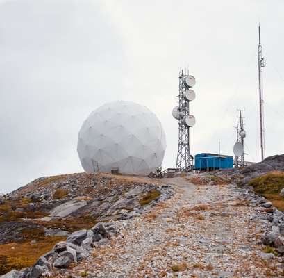 Telecommunications mast at Tele Greenland