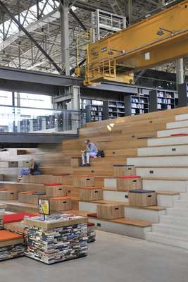 Timber landscape of stairs 