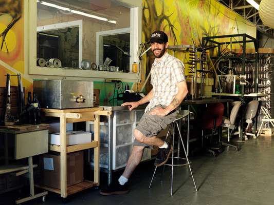 Entrepreneur Eli Cayer at his Urban Farm Fermentory