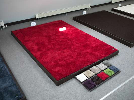 Carpet samples in the showroom