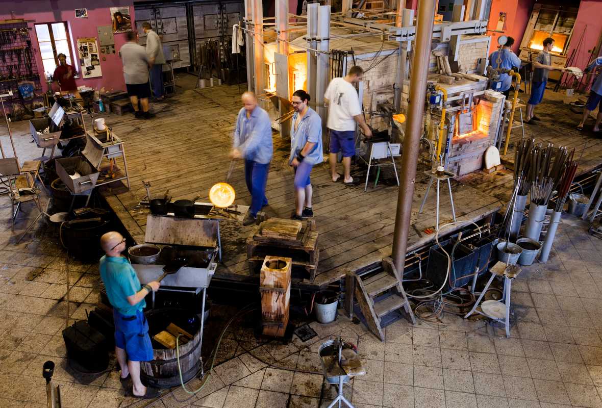 Furnaces in the ‘hot shop’