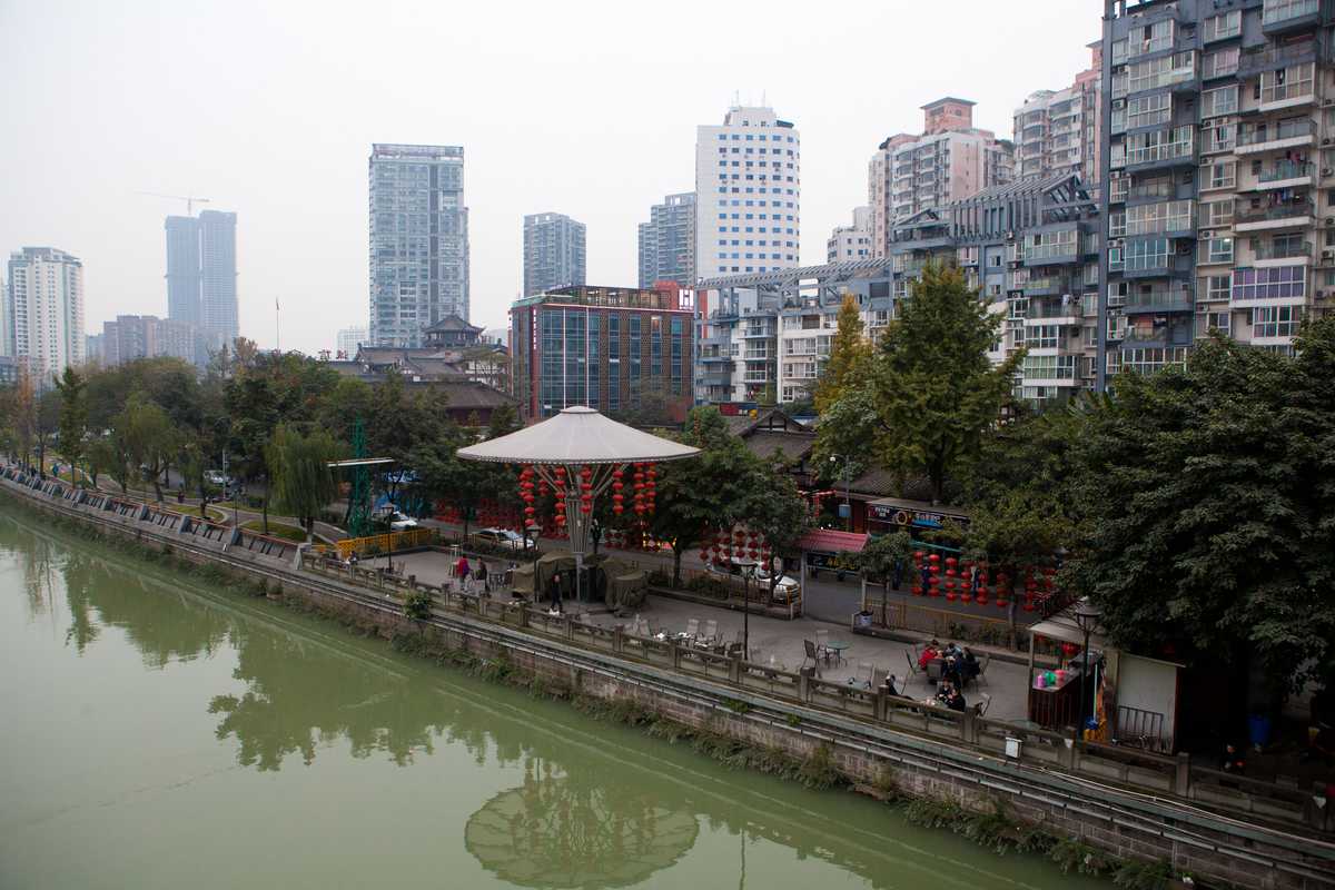 Chengdu Jin river view 