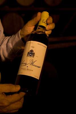 A bottle of Château Musar 1959