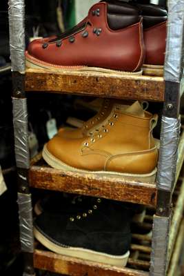 Viberg leather boots made for a Japanese order