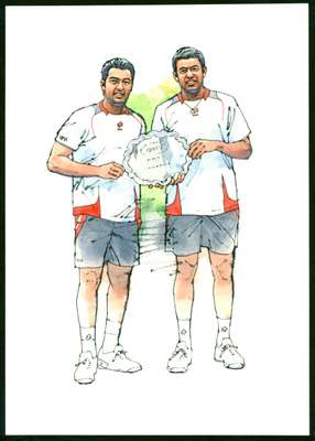 Aisam-Ul-Haq Qureshi and Rohan Bopanna, Tennis players (Pakistan and India)