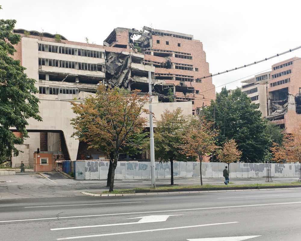 The Ministry of Defence in Belgrade, hit by Nato cruise missiles in 1999