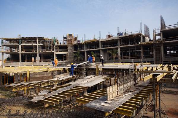 Construction of a new shopping centre