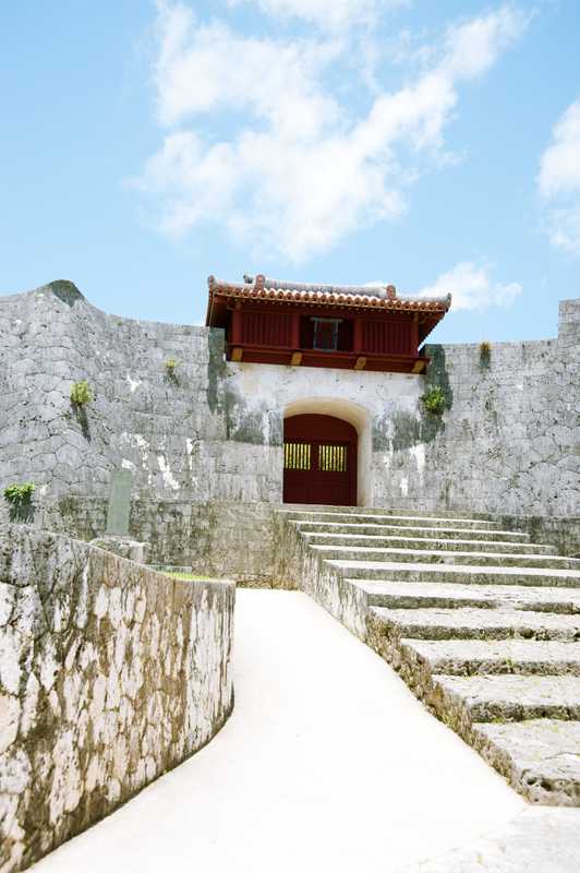 The rear gate of Shurijo castle