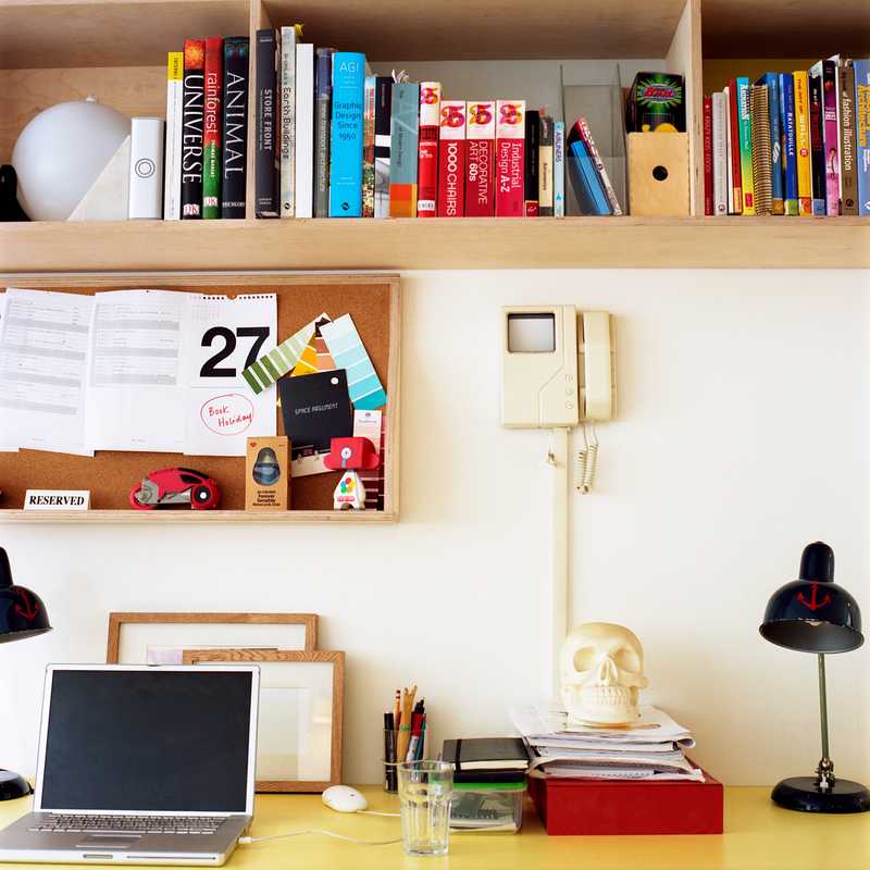 Office 4 (not to Scale, London): Desks are customised with eclectic finds