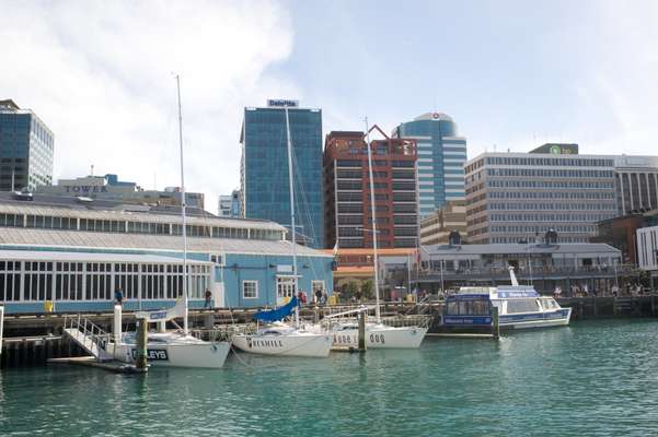 Wellington CBD seen from Queens Wharf