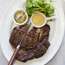 Grilled rib-eye steak