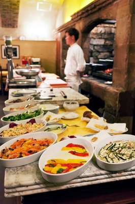 Classic Italian dishes ready to be served