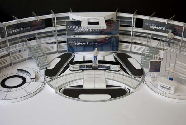 Model of the new World Cup studio for the SuperSport channel