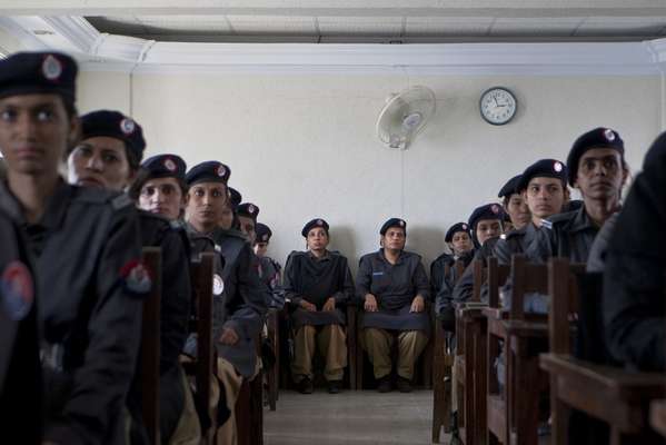 Female police at the training school