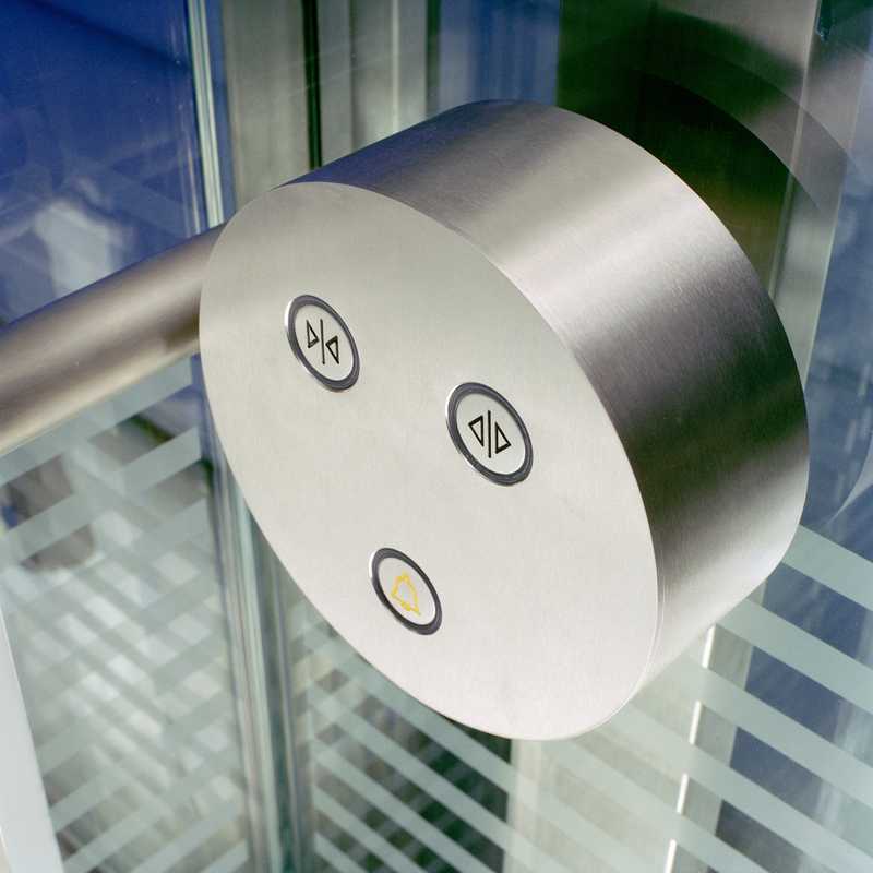 Detail of a Schindler elevator in the 40-storey Post Tower