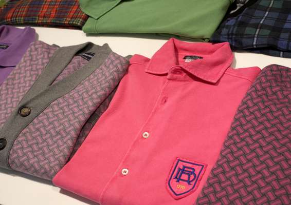 Polo shirts and cardigan by Drumohr