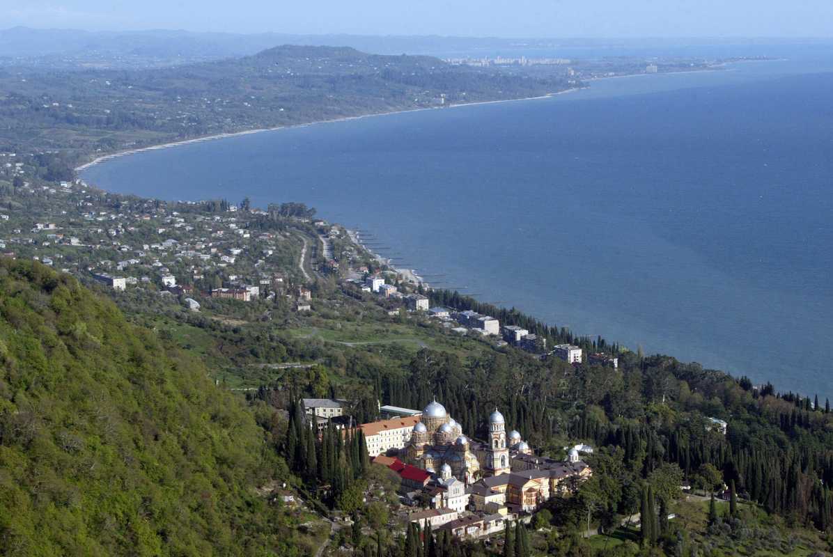 The Black Sea coast near Sukhumi 