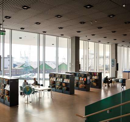 Dokk1, the new public library, that was opened in June