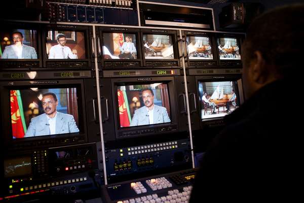 The president on state TV network, EriTV