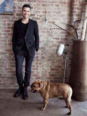 Matthew Dear at home with 'Artie'