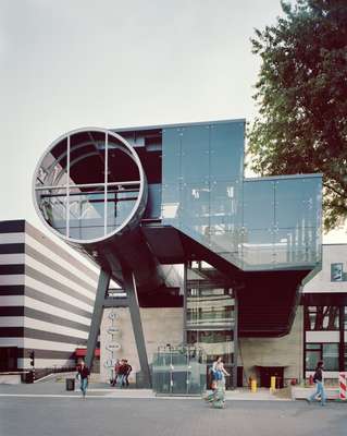 Newly opened Meyer en Van Schooter bridge at Hilversum Noord station