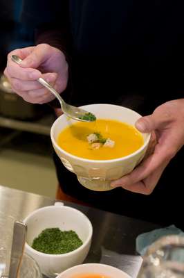 Aomori soup using local ingredients