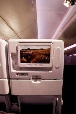 In-flight entertainment screens in Economy are now two inches wider