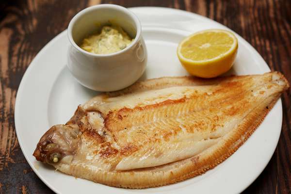 Lemon sole and aioli sauce