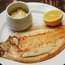 Lemon sole and aioli sauce