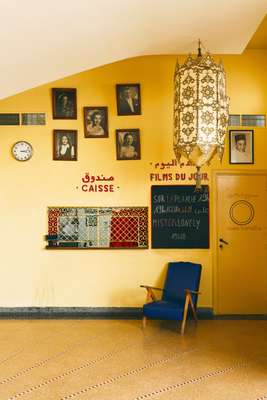 Ticket booth at the Cinematheque